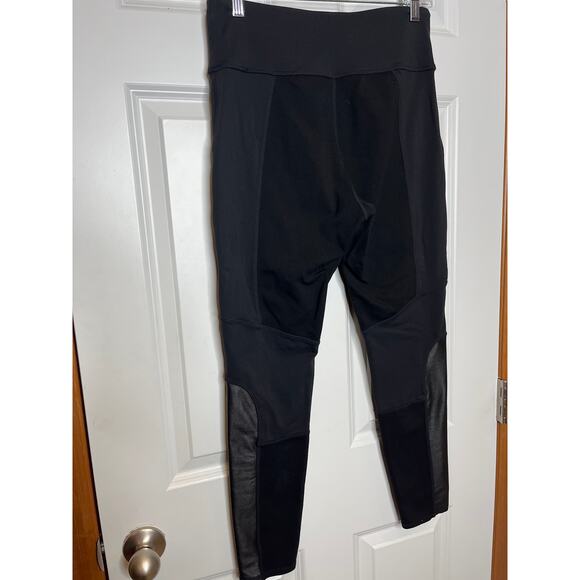 Athleta Luxe Ponte Black Athleisure Leggings with Zippers Medium - Picture 5 of 9